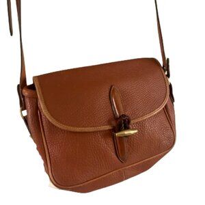 Rare Vintage 90's Dooney & Bourke • AWL • Crossbody Shoulder Bag • British Tan